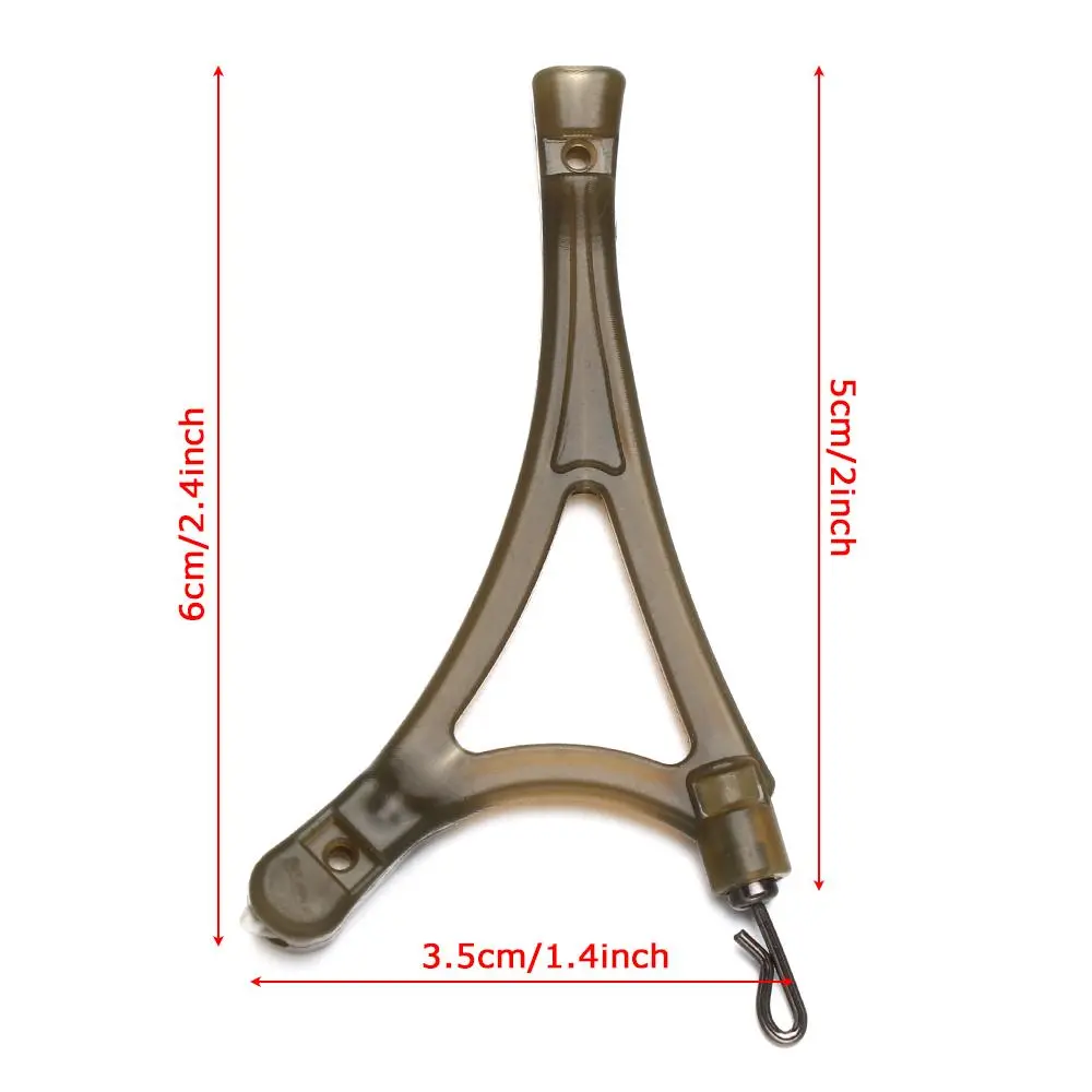 10PCS European Style Carp Fishing Tackle Anti Tangle System For Method Feeder Cage Carp Rigs Side Bends Swivel Fish Accessories