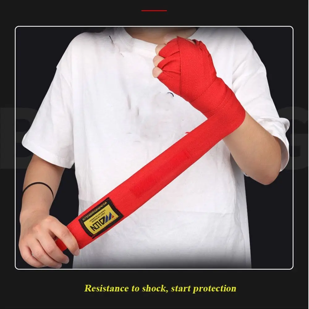 2 Rolls/Set 1.5M/3M Cotton Boxing Bandage Sports Strap Sanda Kick Boxing MMA Hand Gloves Wraps Belt Boxing Sports Wraps Bandage