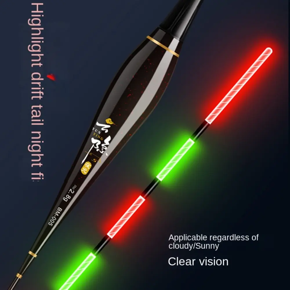 Smart Led Fishing Float High Sensitive Remind Buoy Gravity Sensor Glowing Electric Night Fishing Strobe Long Tail Fishing Float
