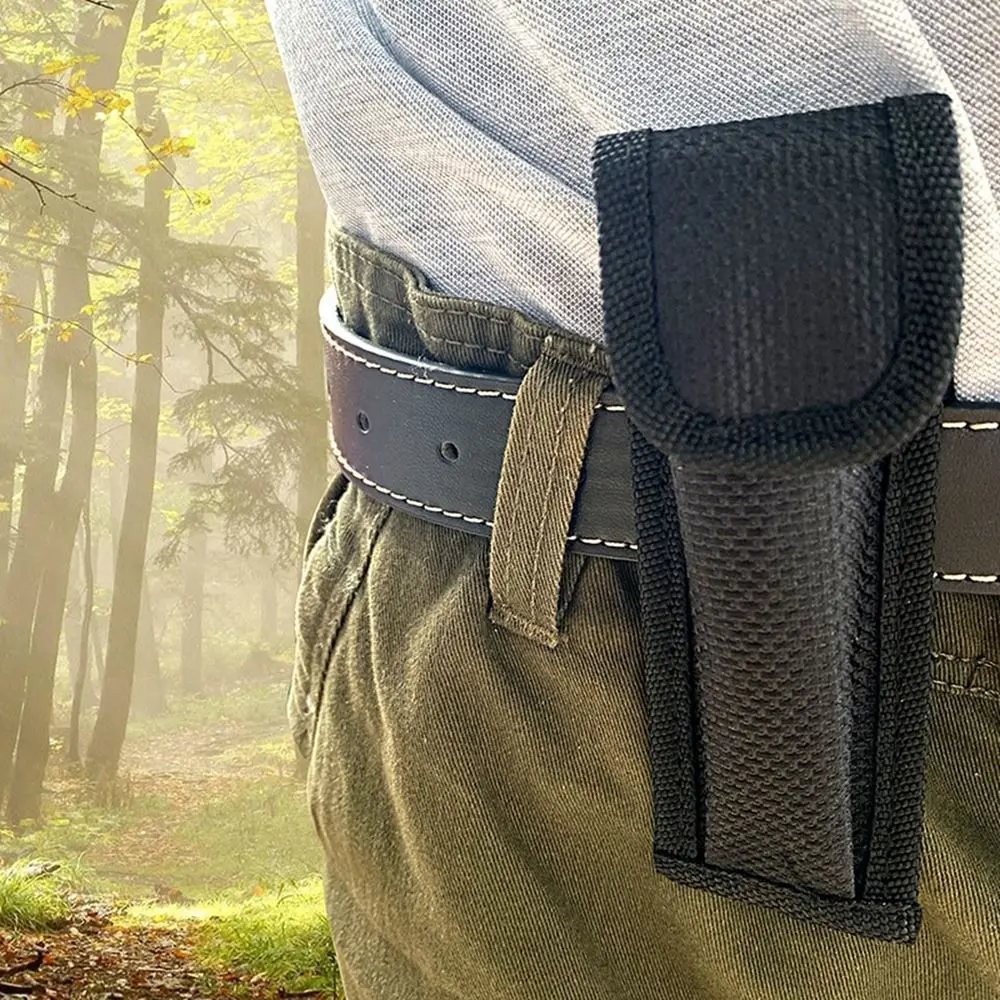 Knife Sheath Leather Sheath With Waist Belt Buckle Pocket Multi-function Tool Knife Protective Cover Leather Sheath Belt Tools