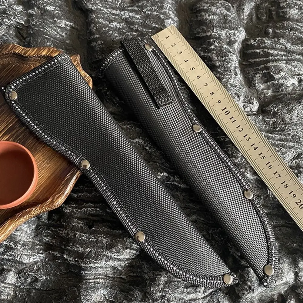 Knife Sheath Leather Sheath With Waist Belt Buckle Pocket Multi-function Tool Knife Protective Cover Leather Sheath Belt Tools