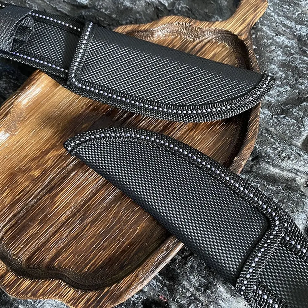 Knife Sheath Leather Sheath With Waist Belt Buckle Pocket Multi-function Tool Knife Protective Cover Leather Sheath Belt Tools