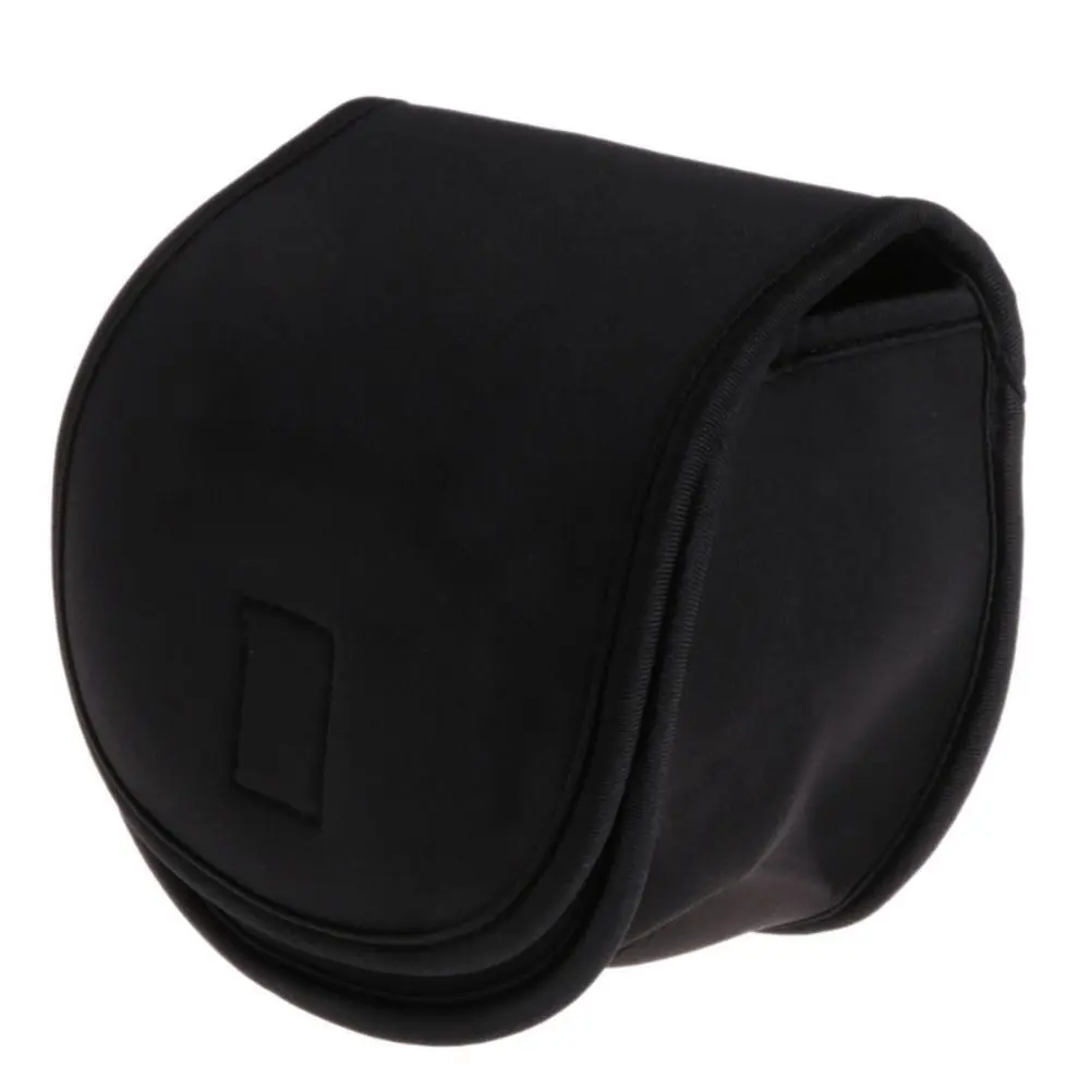 Portable Neoprene Reel Protective Cover Luya Fishing Accessories Fishing Reel Bag Large Capacity Black Baitcasting Reel Bag