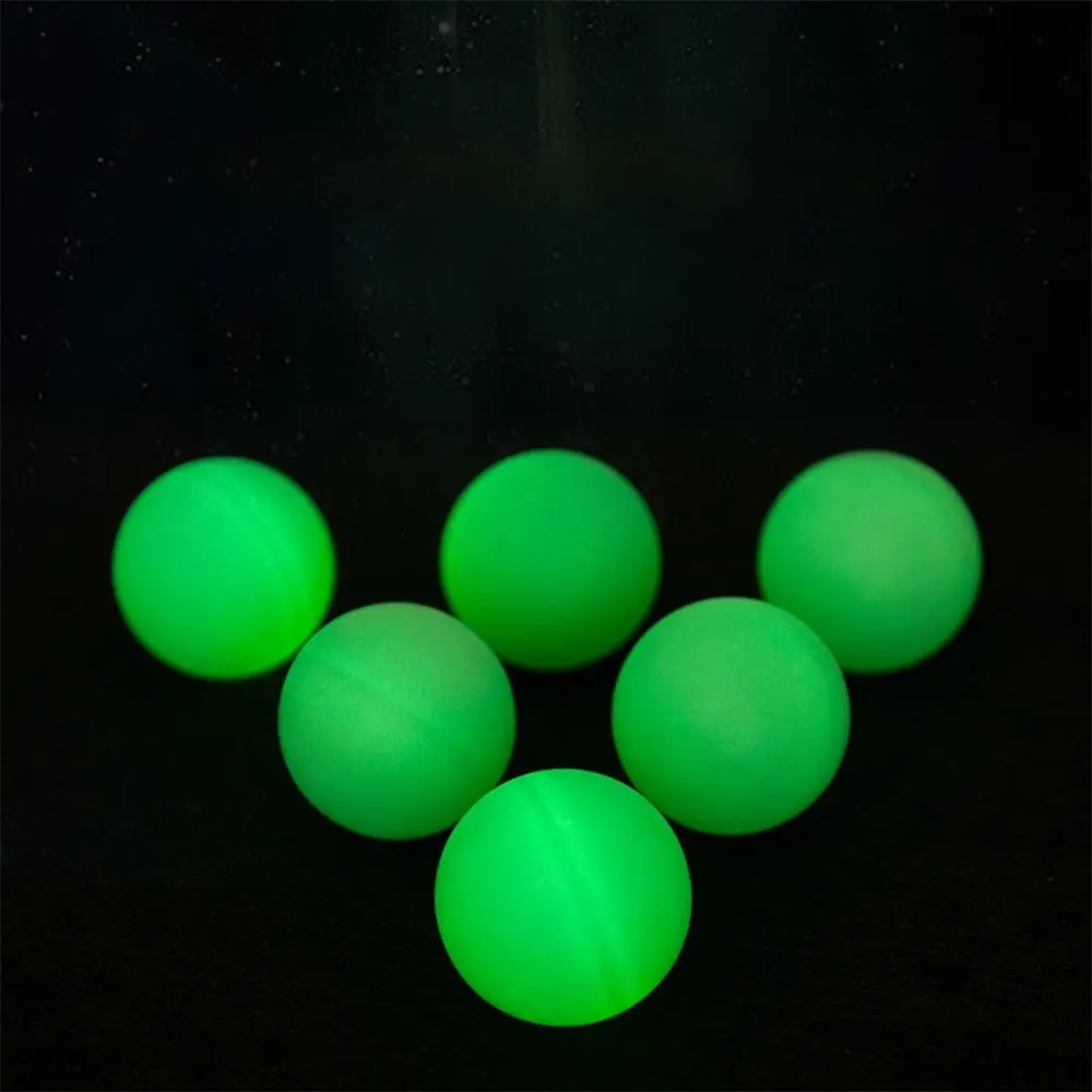 10PCS New Material Luminous Ping Pong Ball ABS Durable Pingpong White Balls Indoor Outdoor Competitions High Elasticity Balls