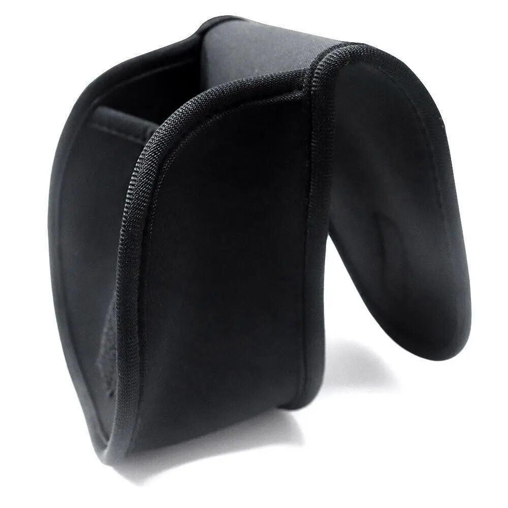Portable Neoprene Reel Protective Cover Luya Fishing Accessories Fishing Reel Bag Large Capacity Black Baitcasting Reel Bag