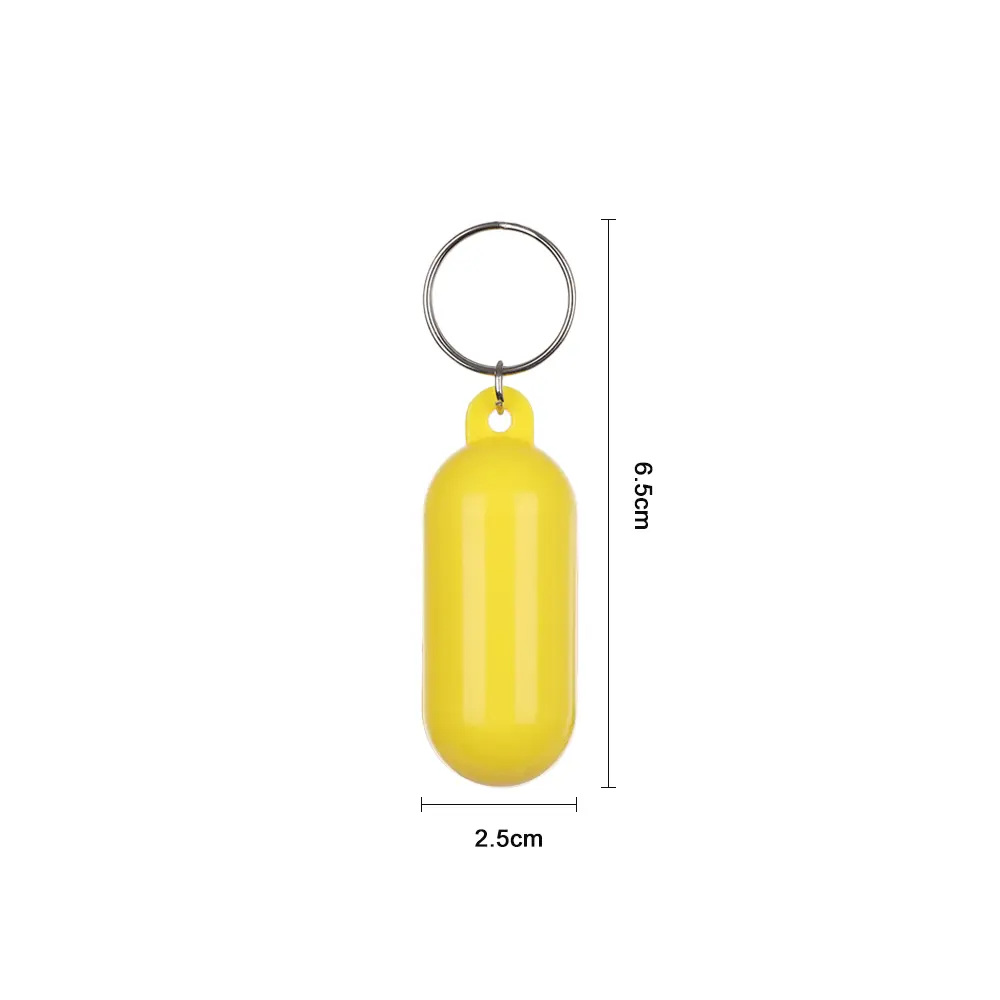 1/2PCS Plastic PS+Metal Floating Key Ring Kayak Keychain Buoyant Keyring Marine Sailing Float Keys Buckle Rowing Boats Tools