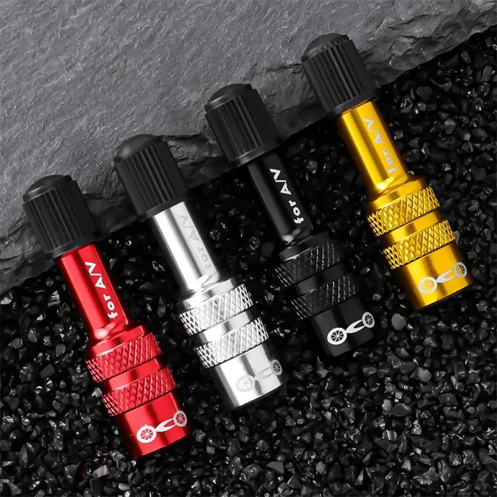 Aluminum Alloy Bike Fork Valve Adapter Ultralight A/V Schrader Air Fork Universal Air Rear Shock Absorber