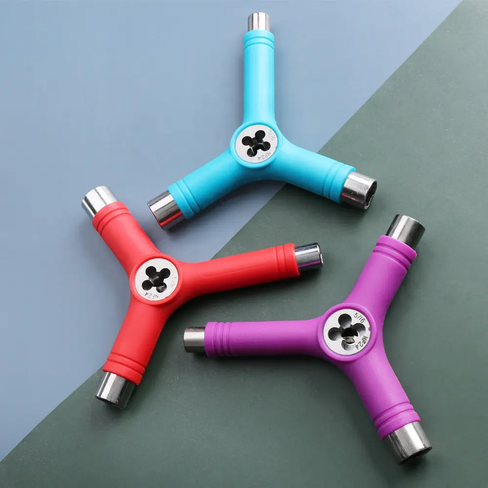 1PC T-Type Allen Key L-Type Phillips Head Wrench Screwdriver Skateboard All In One Multi-Functional T/Y Skate Tools Accessory