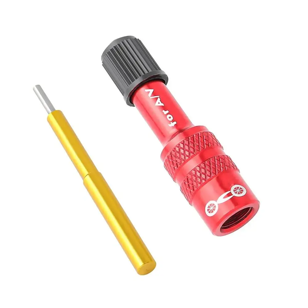 Aluminum Alloy Bike Fork Valve Adapter Ultralight A/V Schrader Air Fork Universal Air Rear Shock Absorber