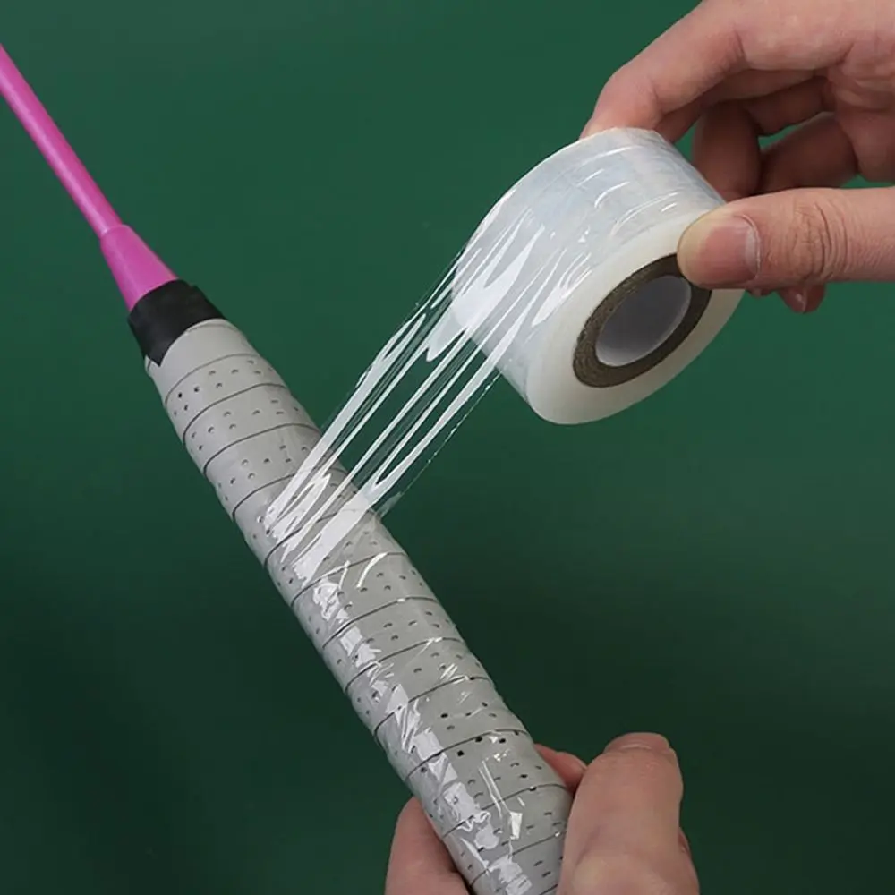 1 Roll Badminton Racket Overgrip Towel Sweatband Priming Film Tennis Rackets Grip Backing Cushion Anti-sticking Waterproof Cover