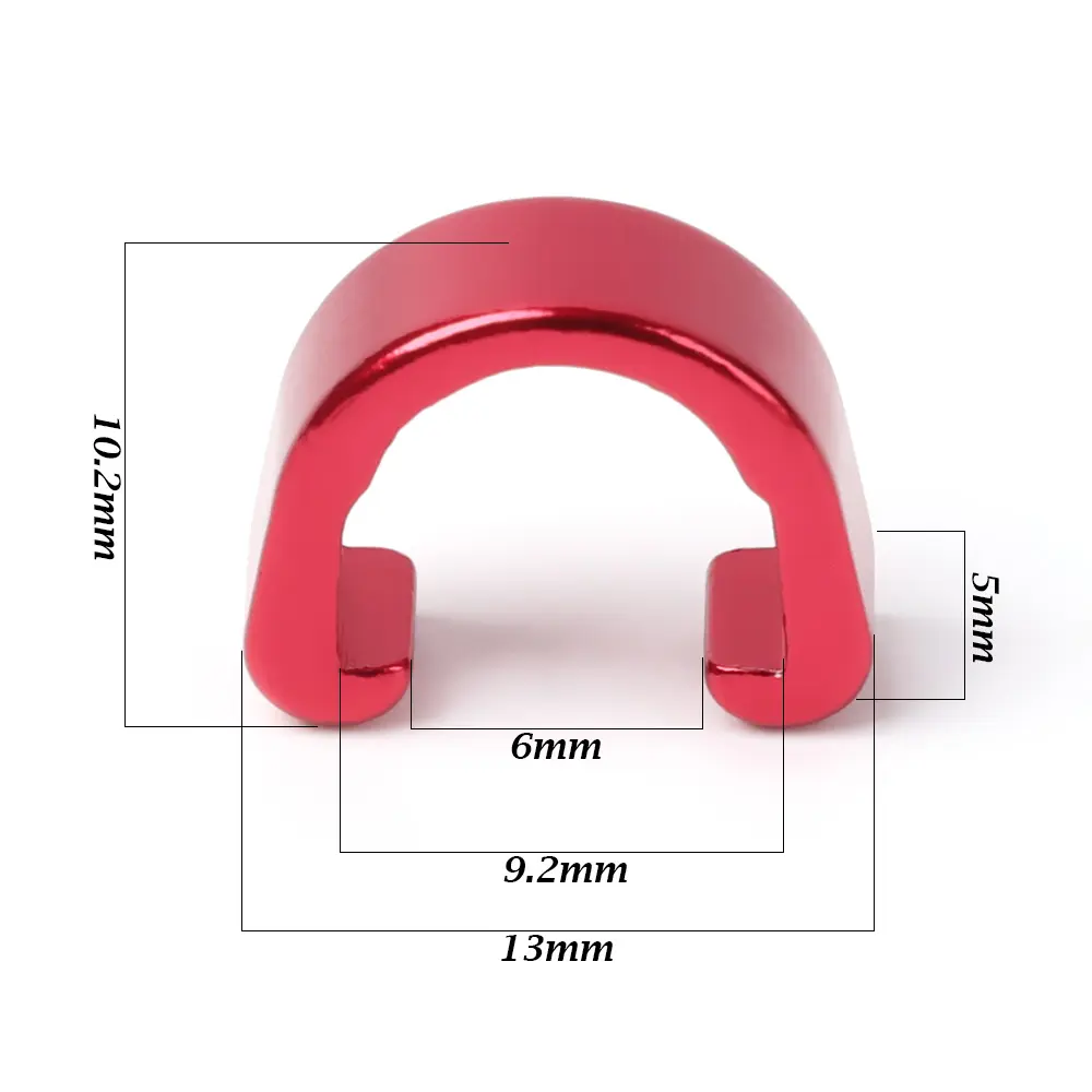 5Pcs MTB Bike Brake Cable/Derailleur Line Case Aluminum Alloy C-Shape Buckle Clasps Bicycle C Clips Outdoor Cycling Parts