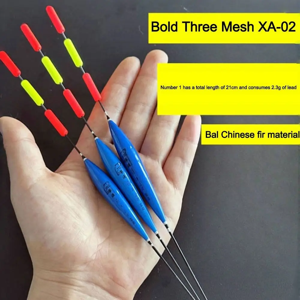 Three-mesh Fishing Float Highly Sensitive Shallow Water Ultra-Short Fish Float Eye-catching Float Outdoor Fishing Accessories