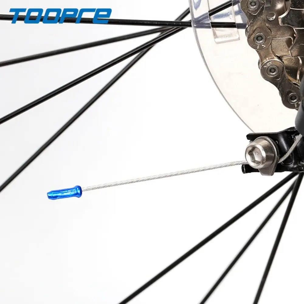 50PCS Aluminum Bicycle Cable End Caps Multiple Colors Brake Shift Derailleur Cable Tips Bike Line Core Caps for MTB Road Bike