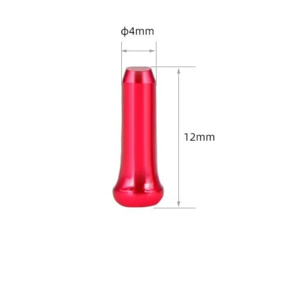 50PCS Aluminum Bicycle Cable End Caps Multiple Colors Brake Shift Derailleur Cable Tips Bike Line Core Caps for MTB Road Bike