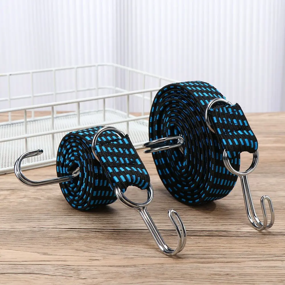 Bike Elastics Rubber Rope Luggage Cord Hooks Rope Tie Bicycle Luggage Roof Rack Strap Fixed Band Bicycle Motorcycle Accessories