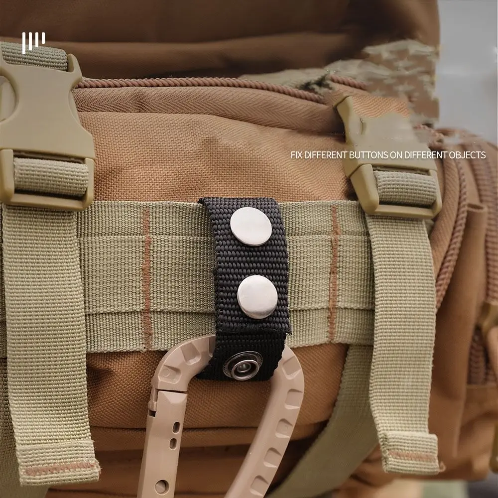 Durable Belt Buckle Heavy Duty Nylon Webbing Molle Belt Keeper Strap Outdoor Buckle Strap Outdoor Tool Accessories