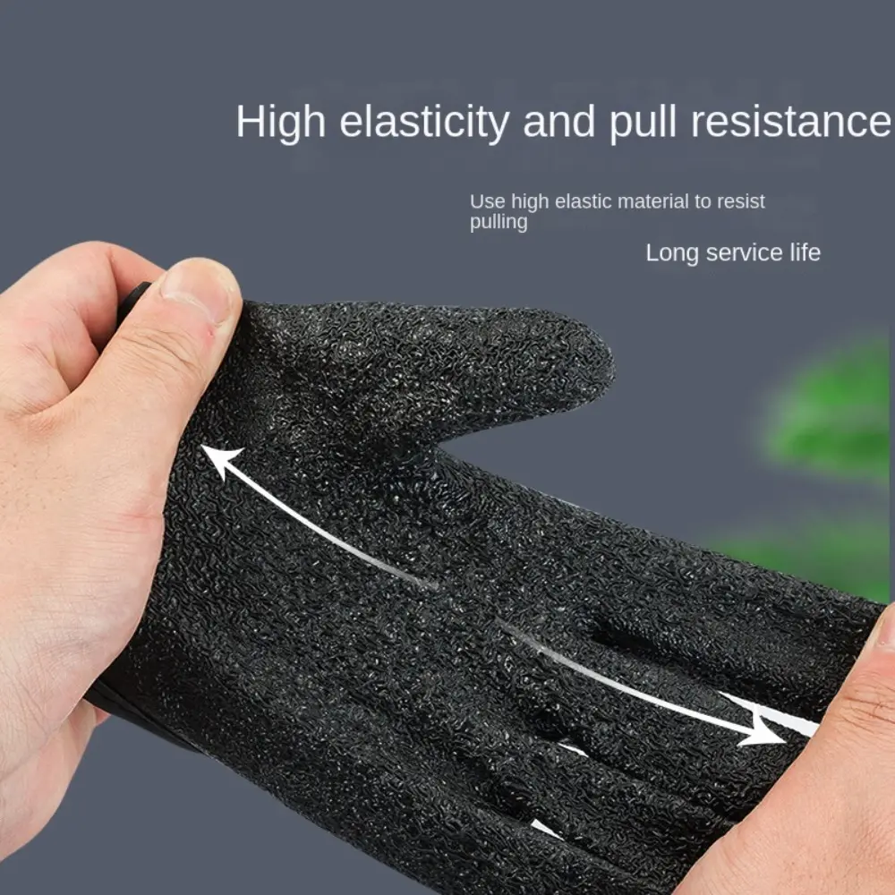 Fish Catching Gloves Anti-Slip Fishing Gloves Fish Grab Latex Full Finger Glove Fishing Accessories Durable Work Cutproof Glove