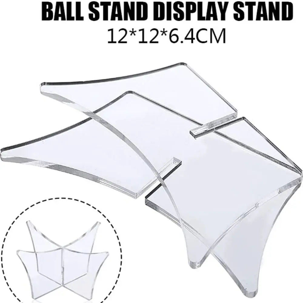 Acrylic Multi-function Basketball Ball Stand Display Holder Ball Rack Support Base Rugby Display Stand Football Bowling Ball