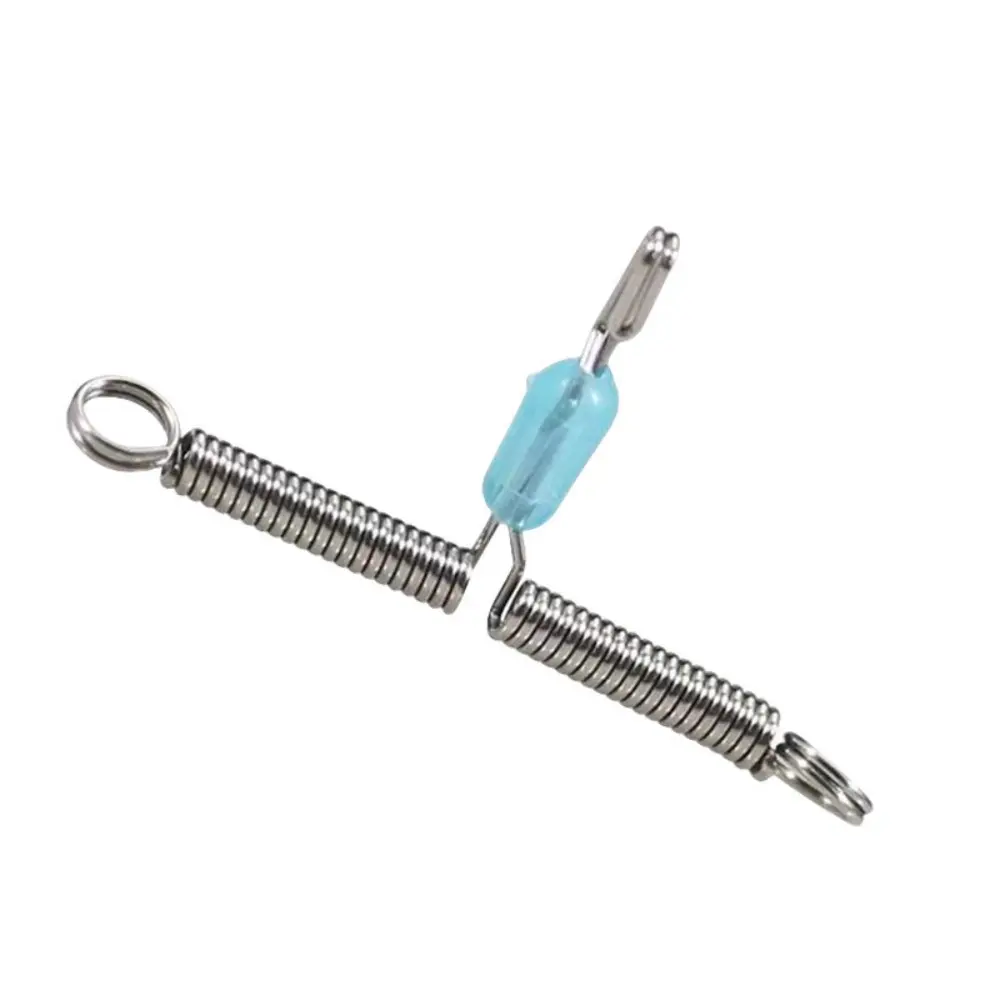 10PCS/Lot Fishing Line Space Bifurcation Stainless Steel Fishing Balance Rigs Hooks Wire Arm T Shape Swivel Twisted Cross-Line