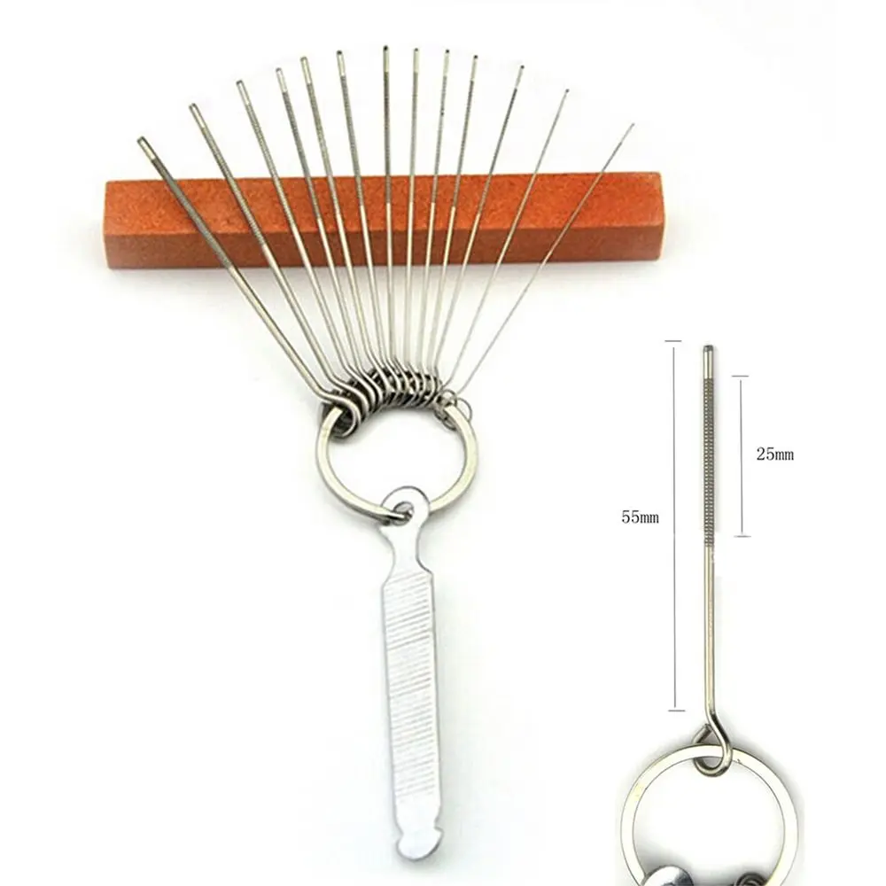 1 Set Professional Guitar Nut Slotting File Kit DIY Slot Filing Set Stringed Instruments Guitar Accessories Guitar Repair Tools