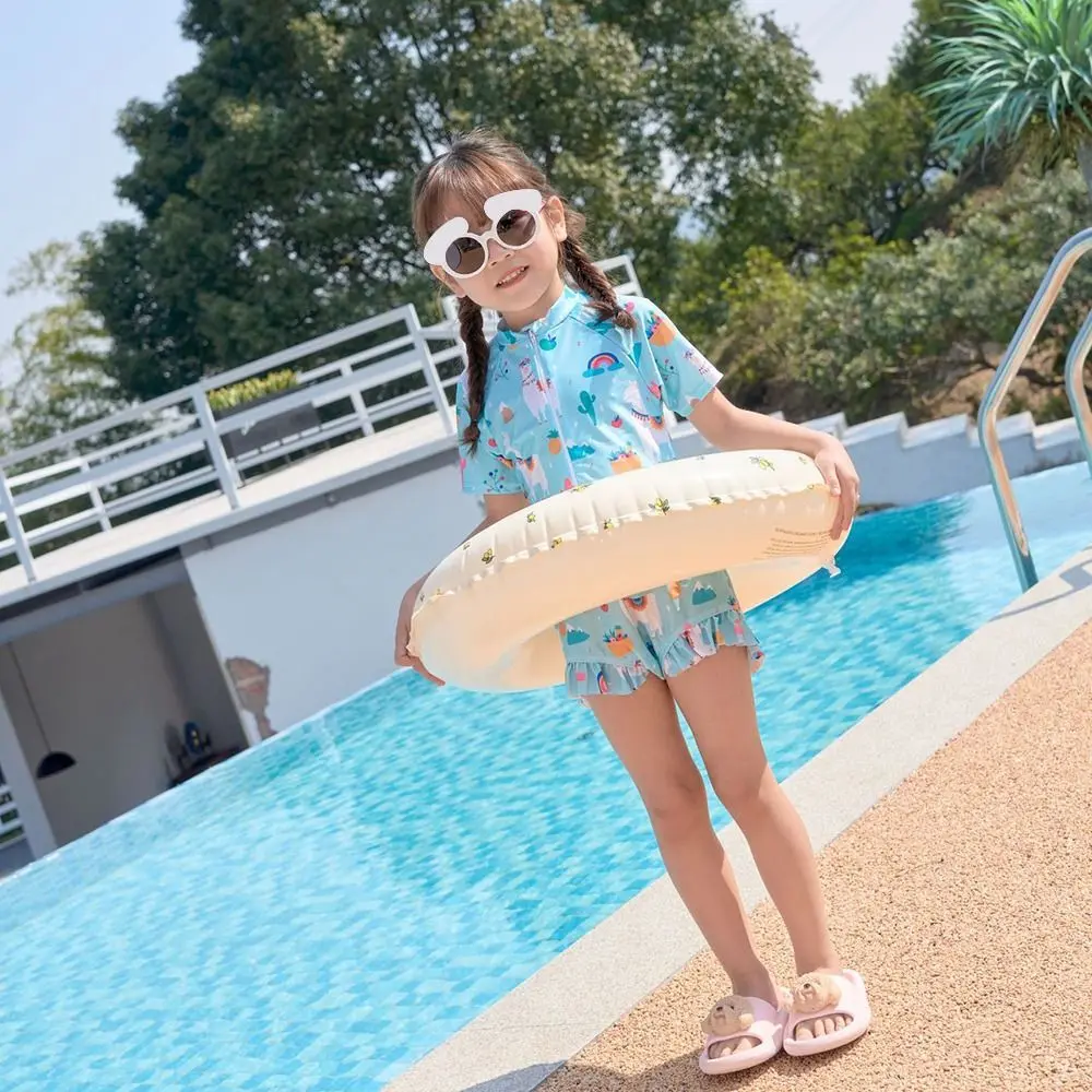 Children Summer Swimming Ring Baby Cartoon Swim Ring Tube Inflatable Toy For Kids Children Swimming Circle Float Pool Beach Toy