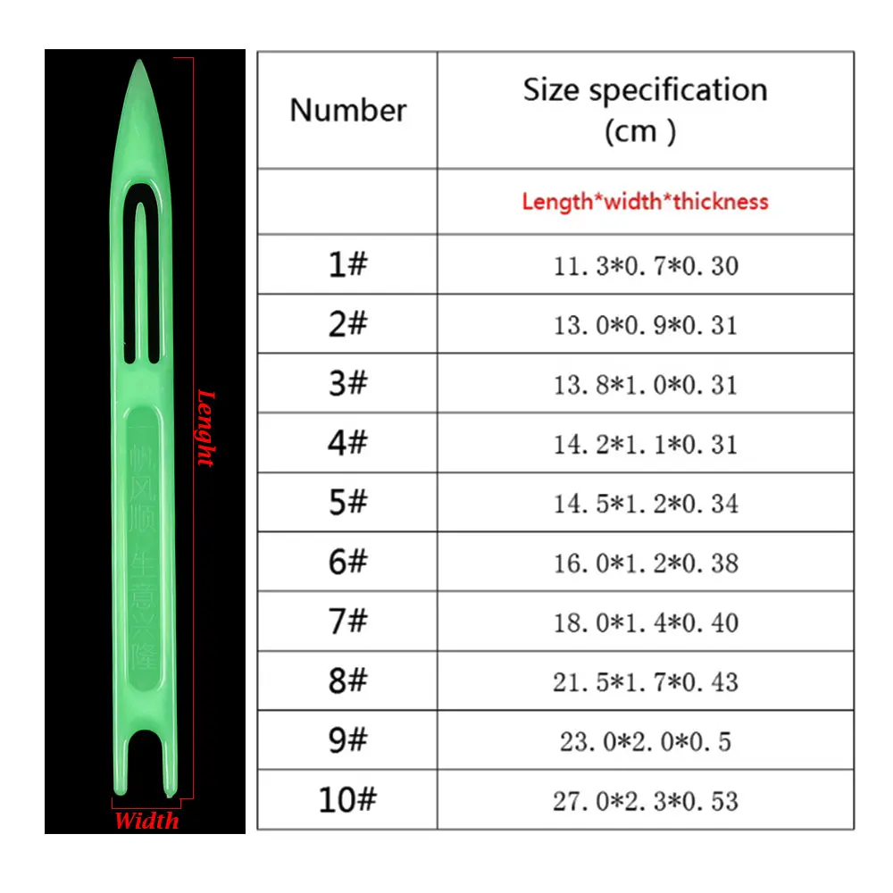 8/10Pcs Random Color Rustproof Plastic Weaving Fishing Netting Needle Mending Repair Net Line Shuttles Equipment Accessories