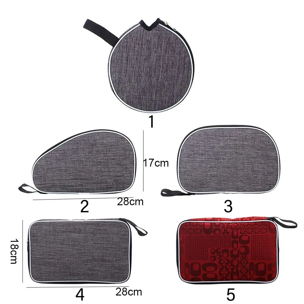 Table Tennis Rackets Bag Ping Pong Paddles Storage Bag Capacity Single Paddle Protective Cover Training Racquet Sport Supplies