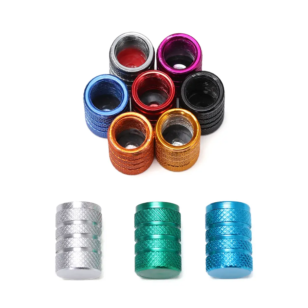 4PC Universal Dustproof Aluminium Alloy Bicycle Cap Wheel Tire Covered Car Truck Tube Tyre Bike Accessories 10 Colors