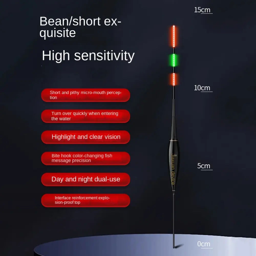 Smart Led Fishing Float Highly Sensitive Remind Buoy Gravity Sensor Glowing Electric Night Fishing Strobe Long Tail Light Float