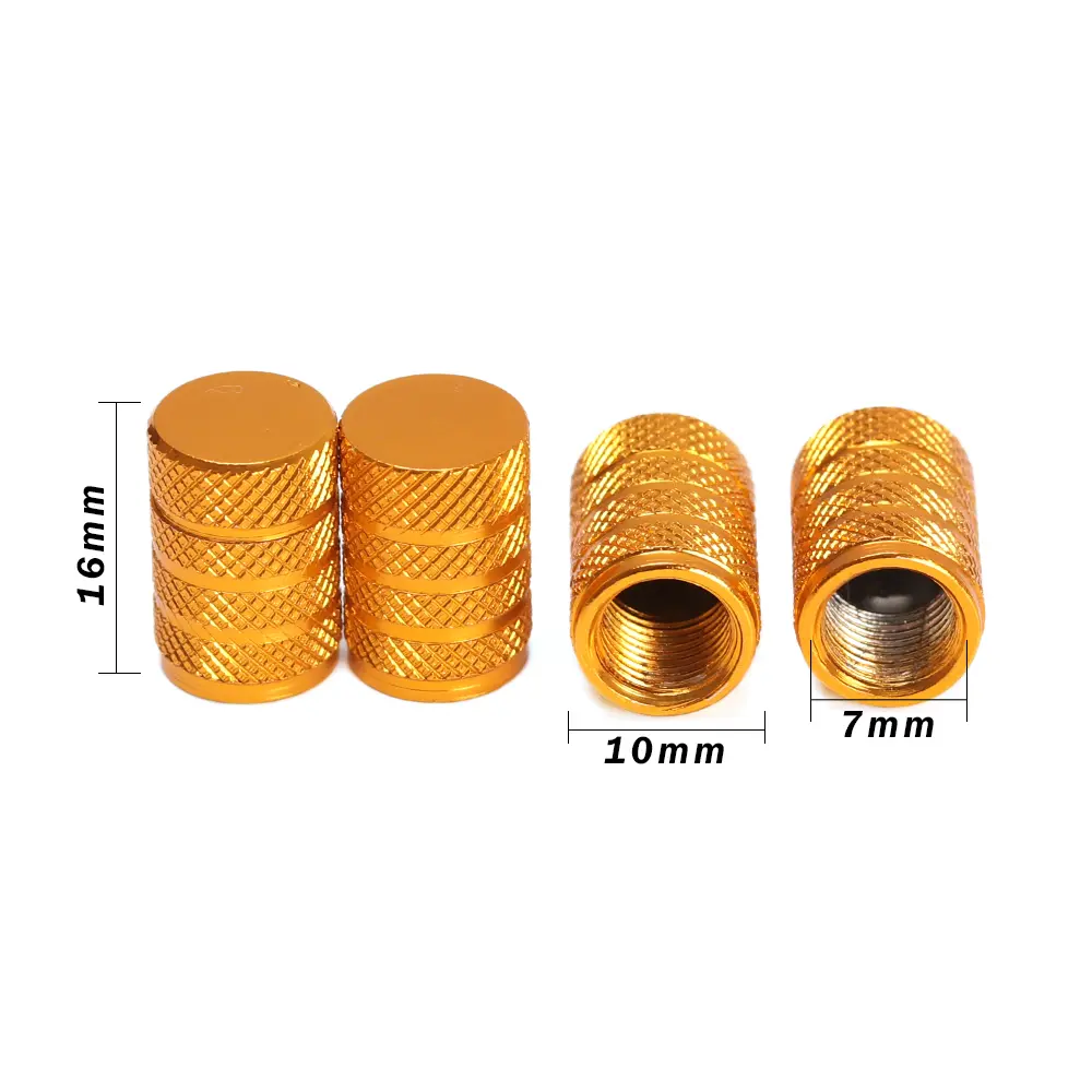 4PC Universal Dustproof Aluminium Alloy Bicycle Cap Wheel Tire Covered Car Truck Tube Tyre Bike Accessories 10 Colors