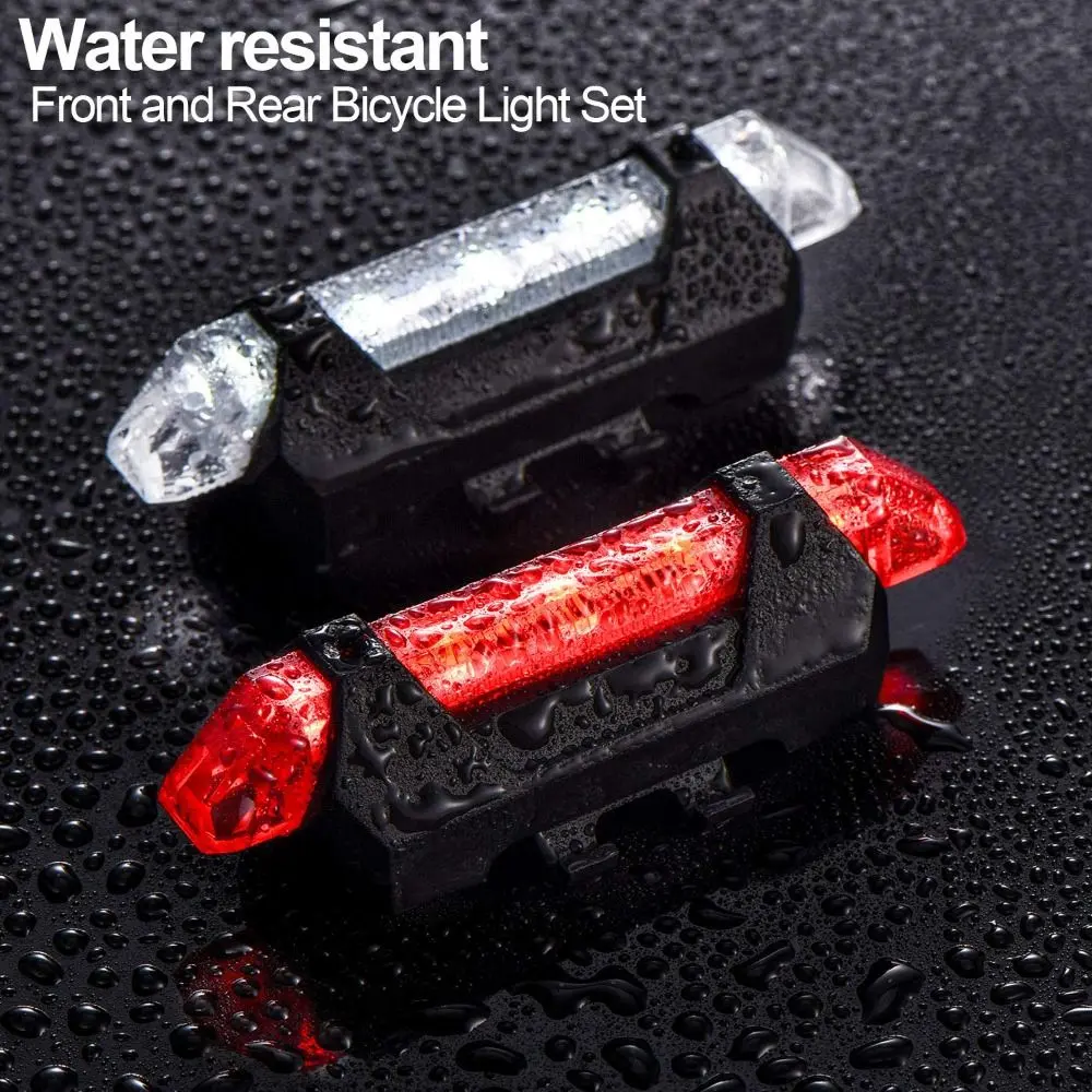 USB Rechargeable City Mountain Bike Bicycle Light Waterproof Colorful Bike Light Flashing Safety Lights Bicycle Lights