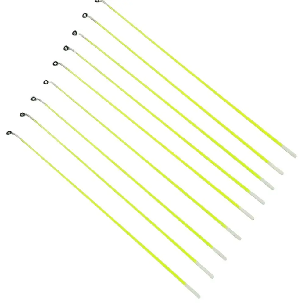 5PCS High Quality With Top Ring Fishing Rod Tip Winter 40cm Carbon Fiber Portable Spinning Fiberglass Fishing Pole Ice Fishing
