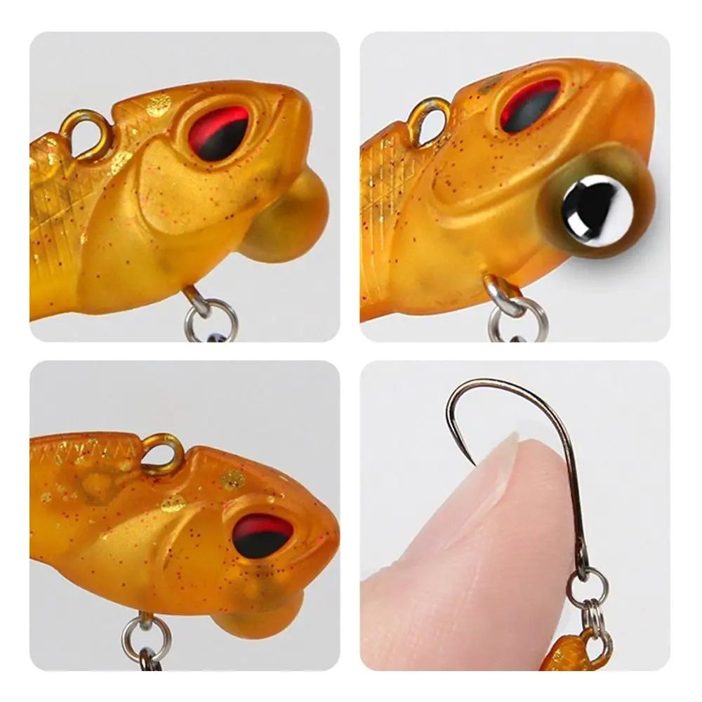 2025 28mm/2.3g Slowly Sinking Fishing Lure 3D Eyes VIB Minnow Lure Minnow Wobbler Bass Fishing Bait Fishing Tackle