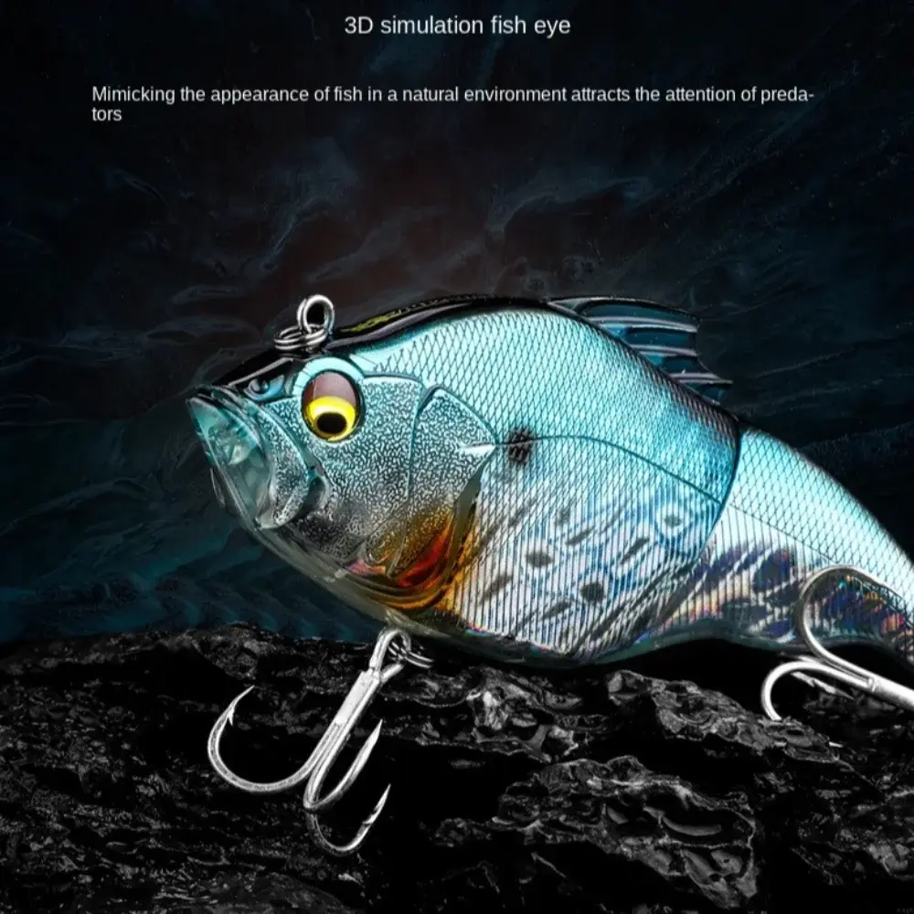 New 41g 115mm Trout Swinning Bait Ultra Large 2-section 2 Joint Fishing Lure VIB Vibration Wobbler Floating Fishing Lure