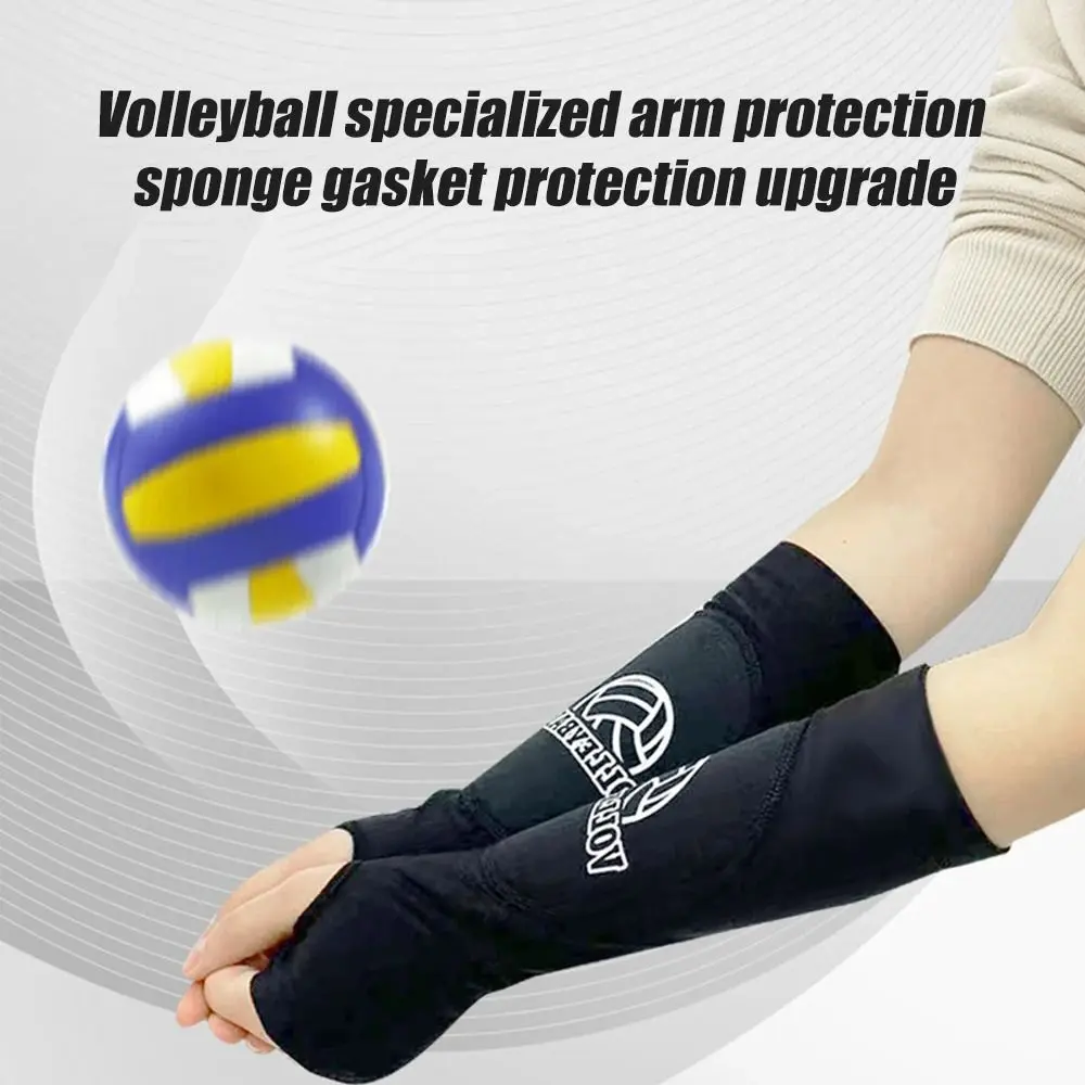 NEW Padded Volleyball Arm Sleeves Elastic Unisex Forearm Hitting Sleeves Breathable Anti-slip Volleyball Wrist Support Sports