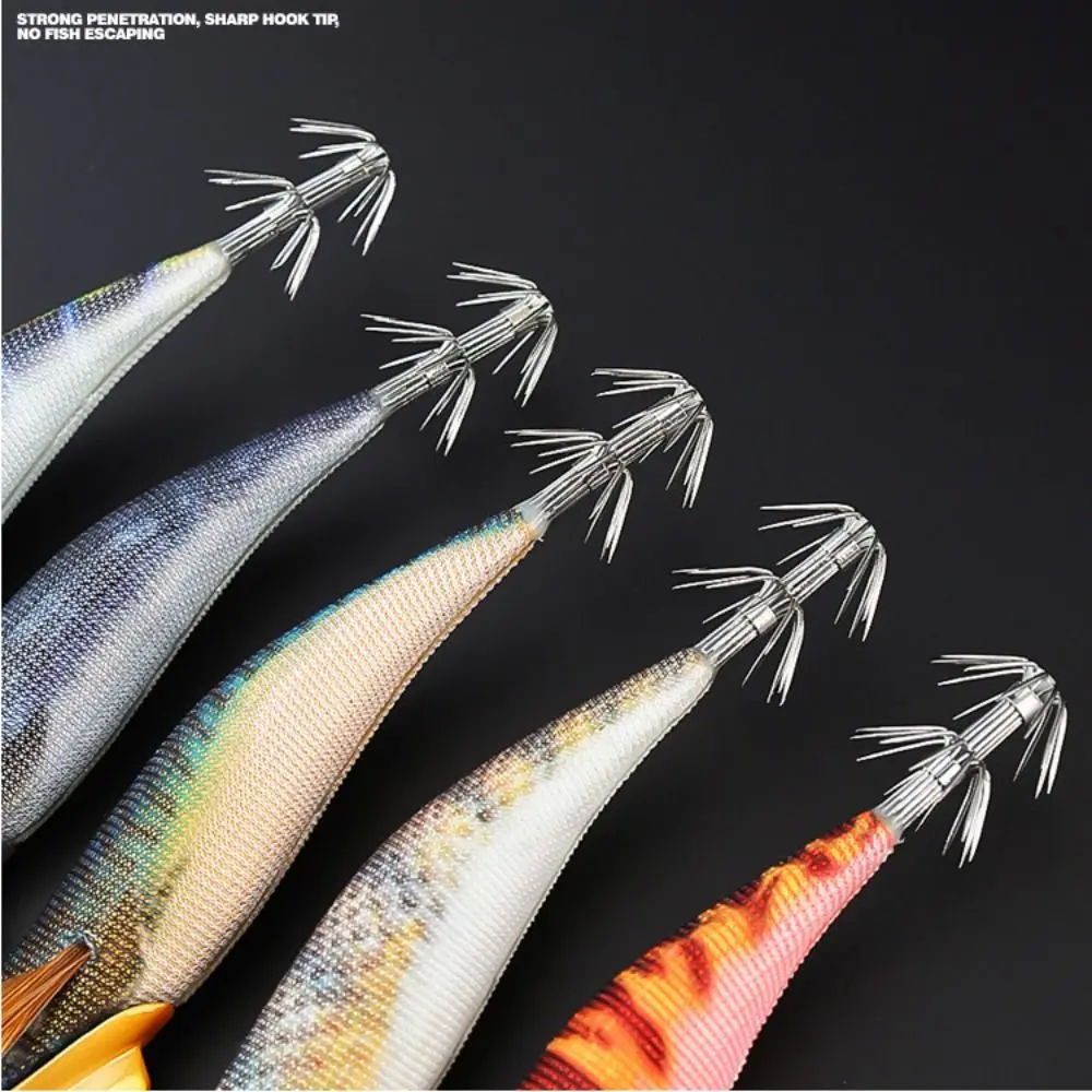 13cm/30g Luminous Floating Squid Jig Fishing Lure Artificial Hook Noctilucent Squid Cuttlefish Jigs Lure Spinnerbait Wood Shrimp