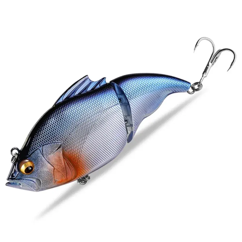 New 41g 115mm Trout Swinning Bait Ultra Large 2-section 2 Joint Fishing Lure VIB Vibration Wobbler Floating Fishing Lure