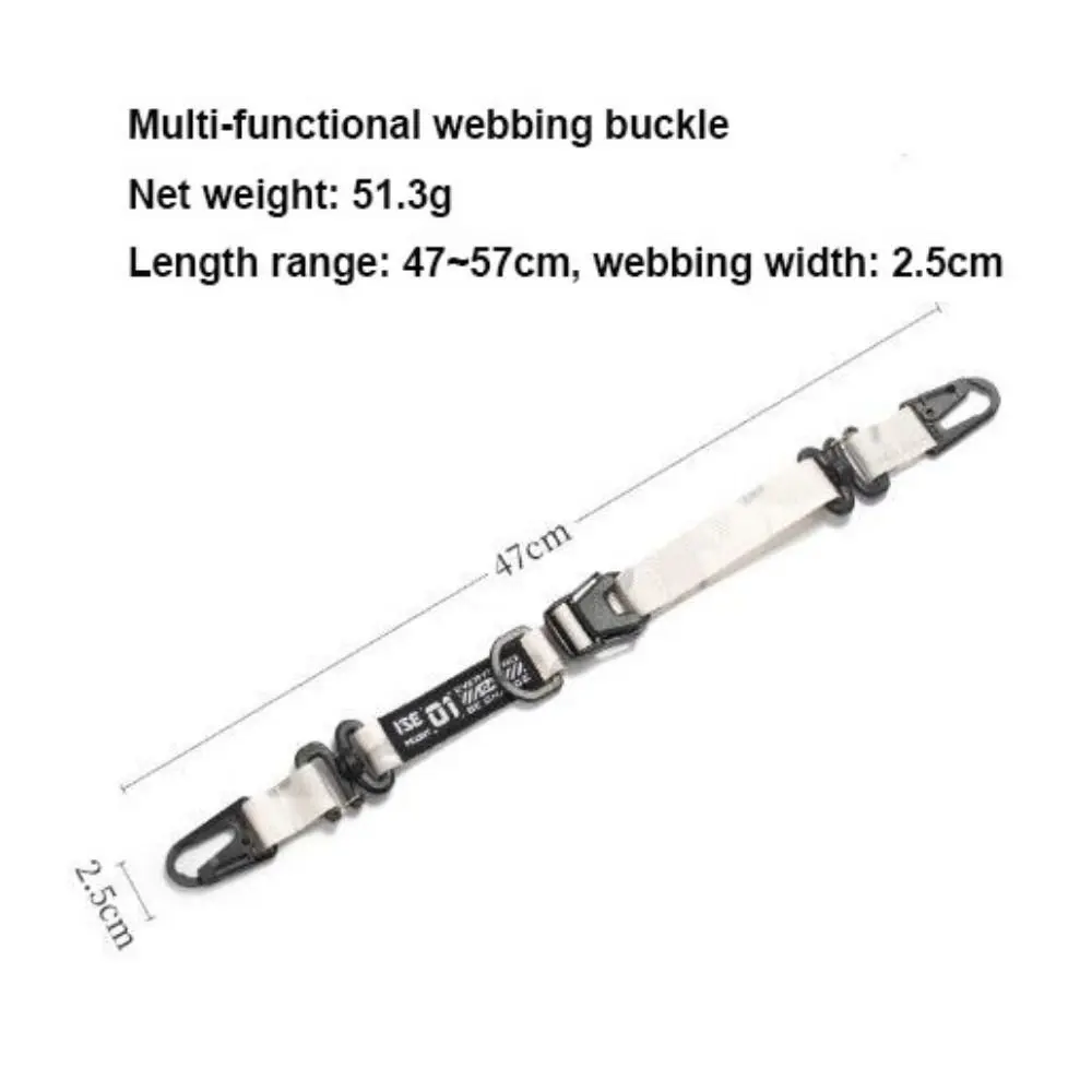 Multi-functional Outdoor Webbing Hanging Buckle Long Expandable Handbag Strap Sling 5 Colors Portable Backpack Anti-lost Rope