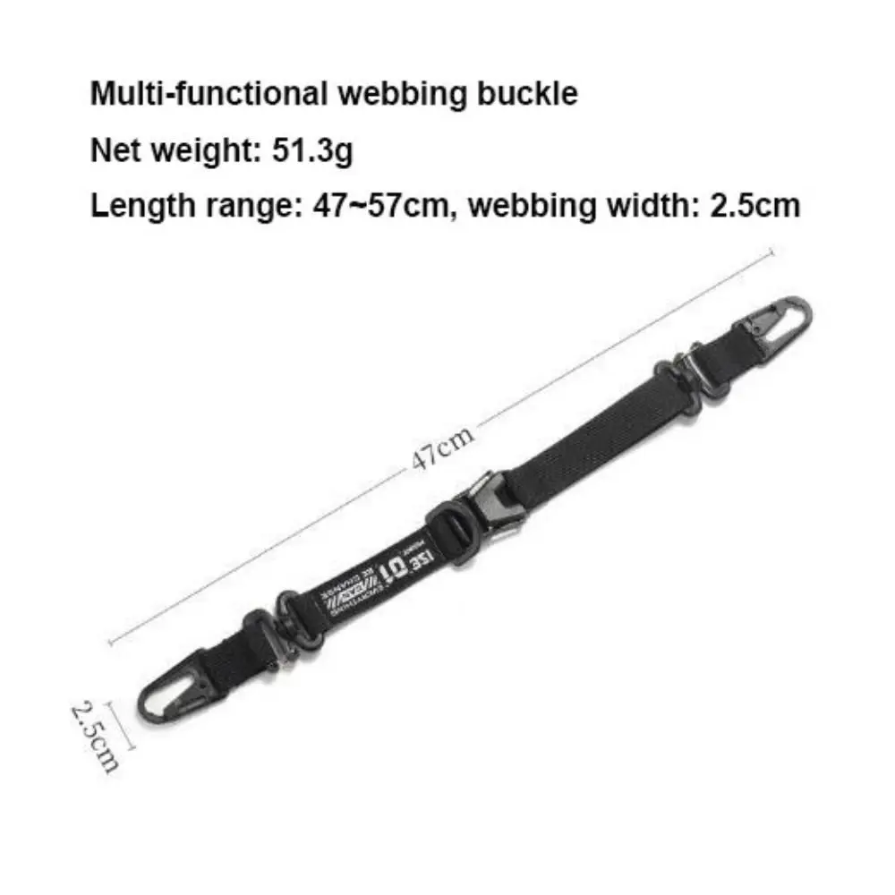 Multi-functional Outdoor Webbing Hanging Buckle Long Expandable Handbag Strap Sling 5 Colors Portable Backpack Anti-lost Rope