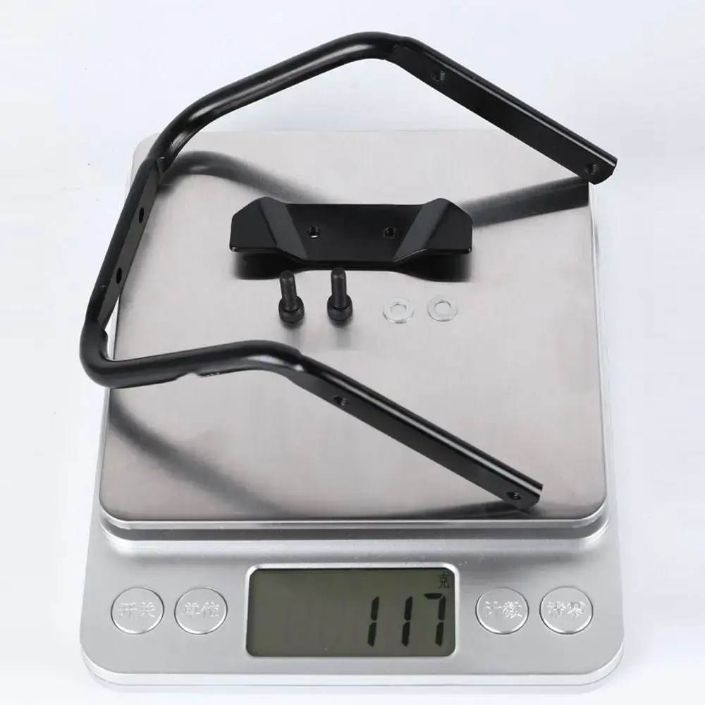 Multi-functional Bicycle Tail Bag Stabilizer Frame Black Aluminum Alloy Double Kettle Rack Conversion Seat Waterproof Antirust