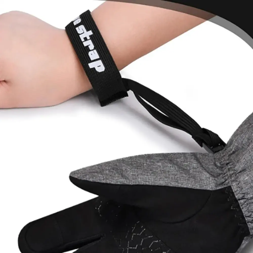 4PCS Ski Glove Wrist Strap Glove Holder Sport Glove Strap Elastic Wrist Leash For Snowboard Ski Mountaineering Outdoor Sports