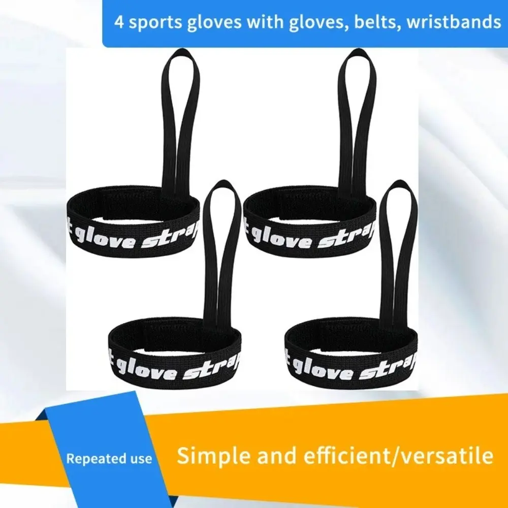 4PCS Ski Glove Wrist Strap Glove Holder Sport Glove Strap Elastic Wrist Leash For Snowboard Ski Mountaineering Outdoor Sports