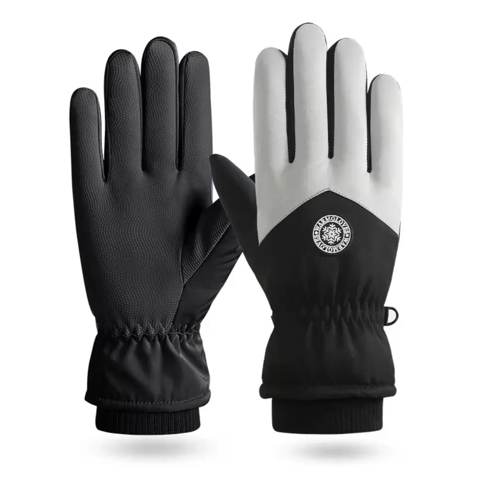 1 Pair Portable Winter Warm Touchscreen Ski Gloves Non-slip Snow Snowboard Outdoor Sports Mitten Thicken Windproof Cycling Glove