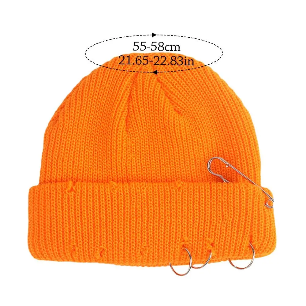 Warm Knitted Hat Soft Thick Wool Hat Winter Warm Ski Hat Loose Hat Casual Hat for Men Women Slouchy Bonnet Ski Hats Leisure Cap
