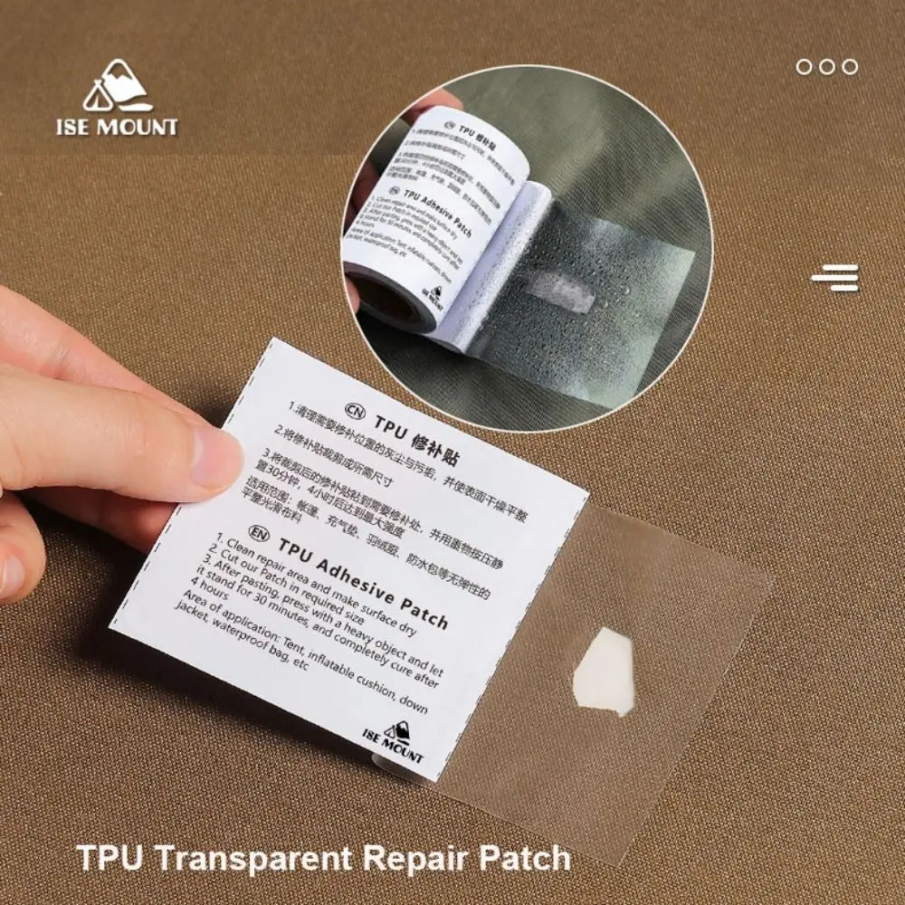TPU Repair Patch Waterproof Transparent Tents Raincoats Swimming Rings 8 Styles Self Adhesive