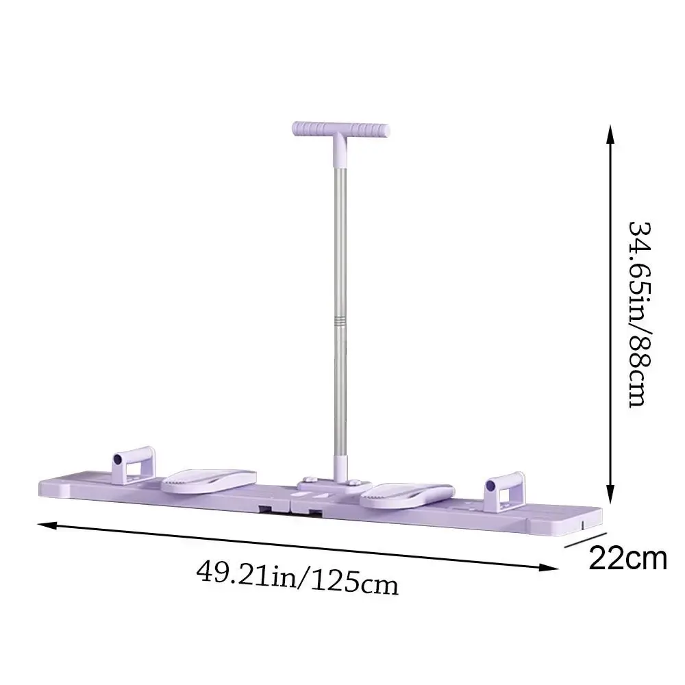Foldable Ski Machine Plastic Adjustable Muscle Training Device Aerobic Exercise Beautify Leg Shape Hip Leg Trainer Basin Bottom