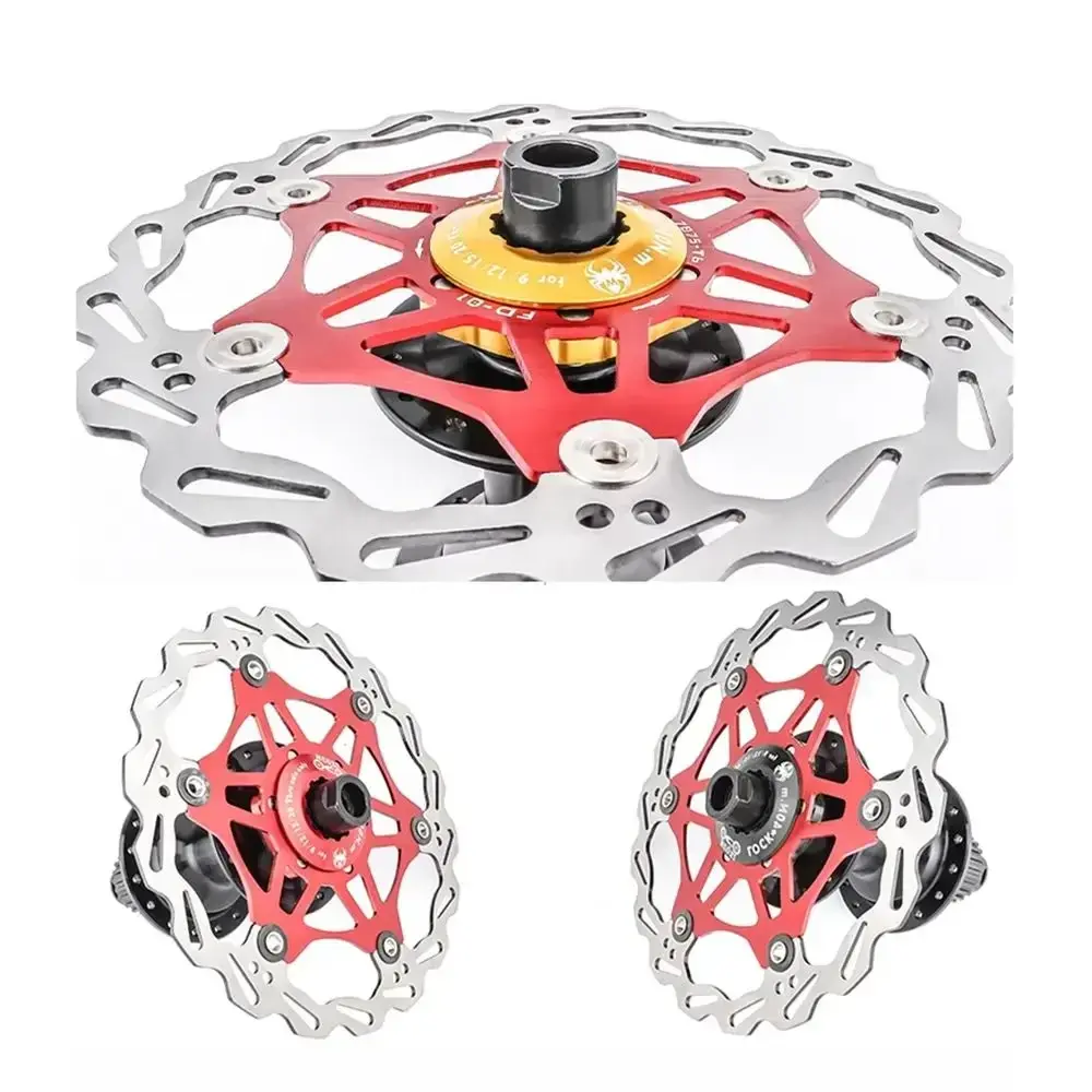 Brake Parts Bike Center Lock Adapter Universal DIY 6-Hole to Center Lock Aluminum Alloy Center Lock Conversion