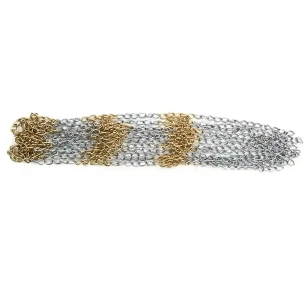 New Galvanized Steel Basketball Target Net Durable Replacement Basketball Hoop Rustproof Heavy Duty Chain Net Outdoor Chain Net