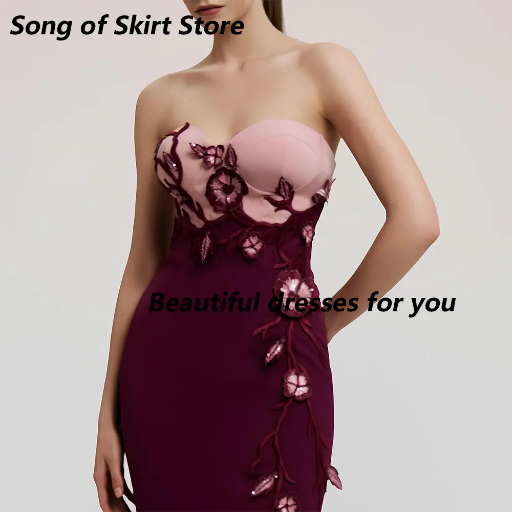 Sexy  Prom Dress for Women Party Customized Sweetheart Sleeveless Applique Floor Length Formal Evening Dresses Party Gown