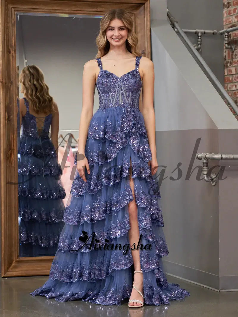 Luxury Gliiter Lace Prom Dress Black Embroidery Lace Vestidos De Noche Sexy Off Shoulder Edge Curl فساتين سهره فاخره